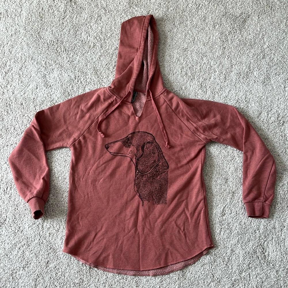 Dachshund fleece pullover